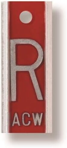 X-Ray Markers (Aluminum) - Blue/Red, Left & Right Set, 1" Lead Letters "L" & "R" in Kuwait