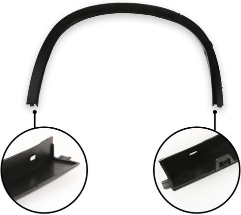 CHEDA Front Wheel Right Side Upper Fender Arch Cover Trim Compatible with 2002 2003 2004 2005 2006 2007 2008 Mini Cooper Black in Saudi Arabia
