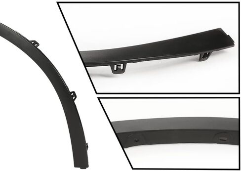 CHEDA Front Wheel Right Side Upper Fender Arch Cover Trim Compatible with 2002 2003 2004 2005 2006 2007 2008 Mini Cooper Black in Saudi Arabia