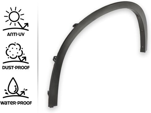 CHEDA Front Wheel Right Side Upper Fender Arch Cover Trim Compatible with 2002 2003 2004 2005 2006 2007 2008 Mini Cooper Black in Saudi Arabia