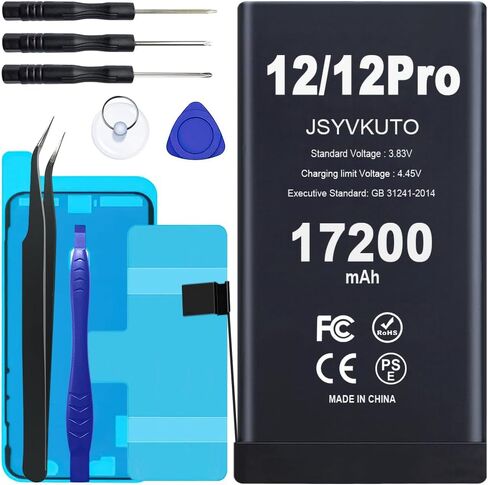 بطارية 15800mAh لـ iPhone SE2 (SE 2020 2nd Generation) ، بطارية جديدة للبديل عن سعة أعلى لدورة من أجل iPhone SE 2020 مع مجموعة أدوات الإصلاح الكاملة ، Model A2275 A2296 A2298 in Saudi Arabia