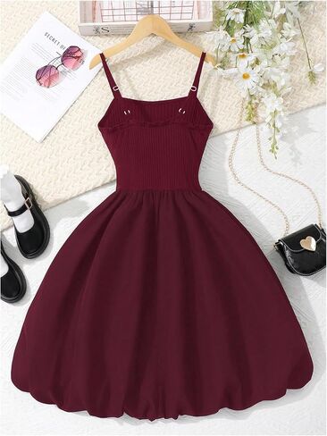 Verdusa Girl's Bow Sleeveless Backless Bubble Dress A Line Flowy Summer Dress in Saudi Arabia