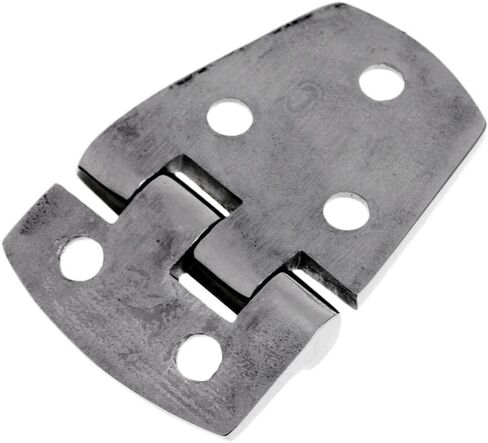 Pair of 316 Stainless Steel Boat/Door Hinge ，Heavy Duty Marine Grade Mirror Polished Cast Strap Hinge Marine Hardware (Size:57mm x 38mm) in Saudi Arabia