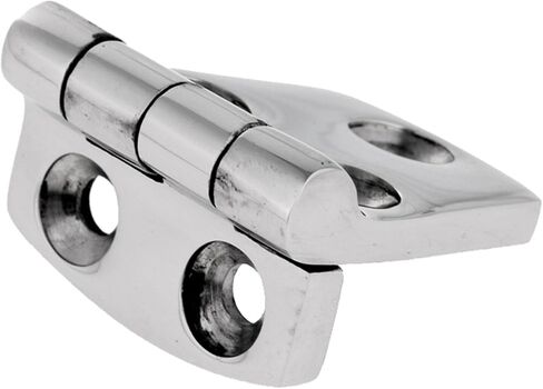 Pair of 316 Stainless Steel Boat/Door Hinge ，Heavy Duty Marine Grade Mirror Polished Cast Strap Hinge Marine Hardware (Size:57mm x 38mm) in Saudi Arabia