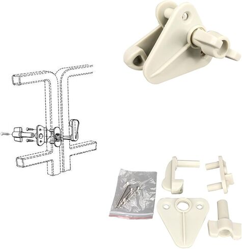 Pactrade Marine Pontoon Boat Replacement Safety Door Gate Latch Plastic (Off White) in Saudi Arabia
