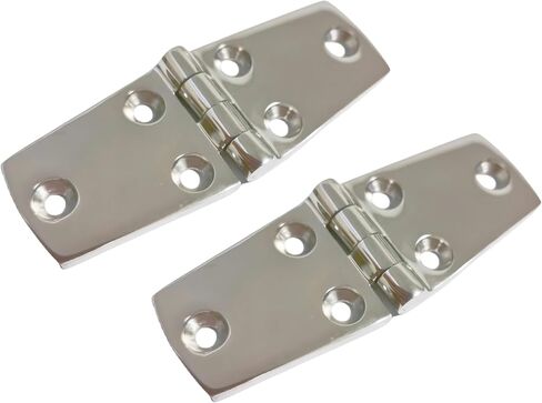 Heavy Duty 316 Stainless Steel Marine Butt Hinge 4in, Marine Caravan Cabinet Shed Garden Wooden Door & Gate Cast Hinge Hardware (4inx1.5in-4Pcs) in Saudi Arabia