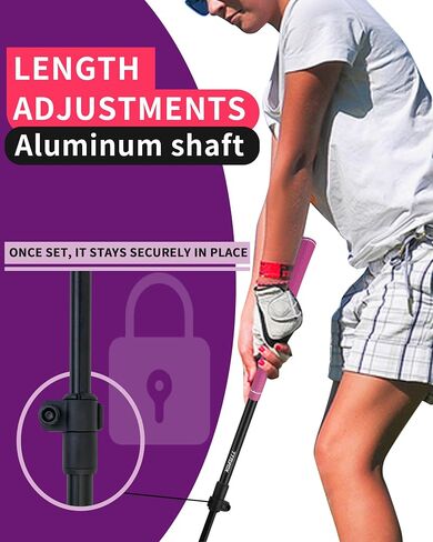 Kofull Kids Putter 4 أو 2 PCS ، Mini Golf Cutter قابل للتعديل إلى الارتفاع المثالي ، ومضايقات الجولف سهلة الاستخدام ، ومضيفات ثنائية الاتجاه لليد اليمنى أو اليسر in Kuwait