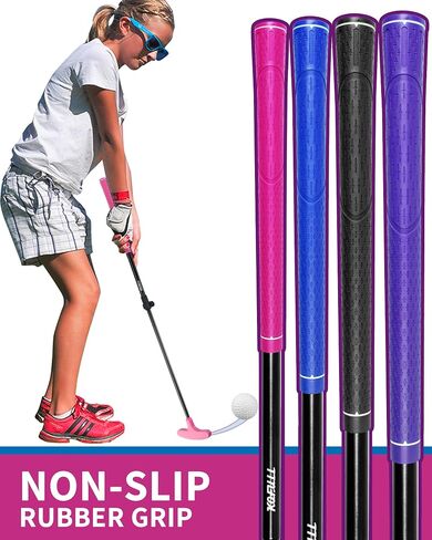 Kofull Kids Putter 4 أو 2 PCS ، Mini Golf Cutter قابل للتعديل إلى الارتفاع المثالي ، ومضايقات الجولف سهلة الاستخدام ، ومضيفات ثنائية الاتجاه لليد اليمنى أو اليسر in Kuwait