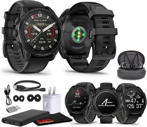 Garmin Tactix 8 51mm Solar Displasing Elite Premium GPS Smartwatch ، تشمل Ballistip Ballists Elite Solver ، مصباح يدوي مدمج ، وحزمة عمر البطارية 48 يومًا وأكثر من ذلك in Saudi Arabia