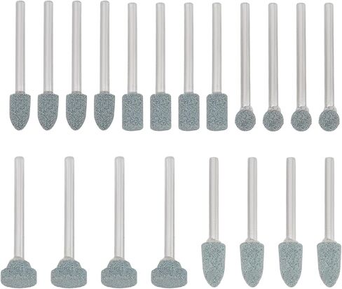 20 Pack 1/8 inch Grinding Tools Rotary Abrasive Mounted Rotary Grinding Head Kit for Stone Glass Metal Gems Ceramics Polishing and Grinding Green in Saudi Arabia