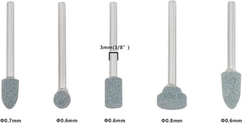 20 Pack 1/8 inch Grinding Tools Rotary Abrasive Mounted Rotary Grinding Head Kit for Stone Glass Metal Gems Ceramics Polishing and Grinding Green in Saudi Arabia