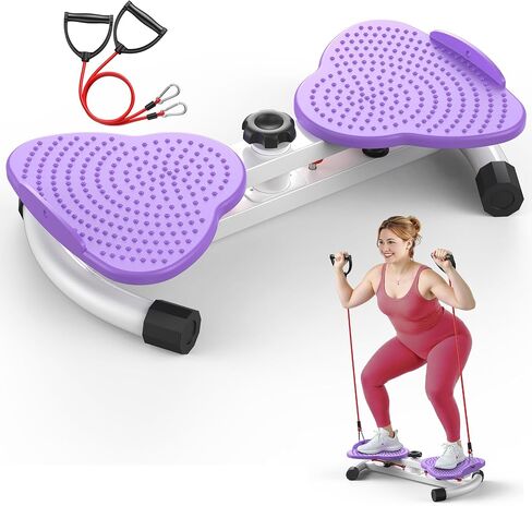 FEIERDUN Waist Twister Machine, Noiseless Ab Twister Board for Core Strength, Slim Waist and Toned Abs, Waist Twisting Machine for Home Gym Equipment for Women, 300 LBS Capacity in Saudi Arabia