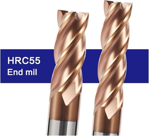1pc HRC55 Carbide End Mill 1 2 4 5 6 8 10 12mm 4flutes Milling Cutter Citater Cutter Tool CNC CNC (4F ، D1.5x5x4x50) in Kuwait