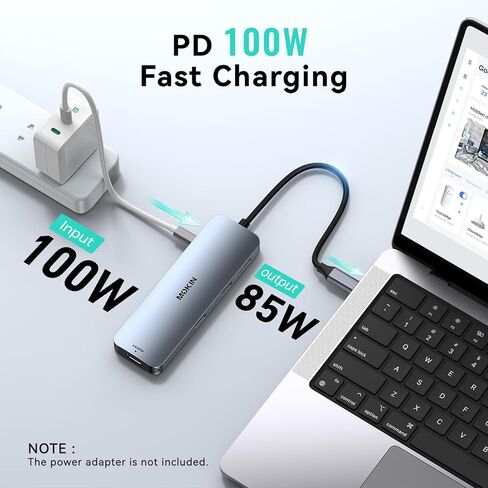 Docking Station for MacBook Pro Air,USB C Docking Station Dual Monitor,Dual HDMI Adapter Hub for Mac MacBook Pro with 2 HDMI(4K @60Hz), 3 USB3.0,SD TF Card Reader and 100W PD USB C Port in Kuwait