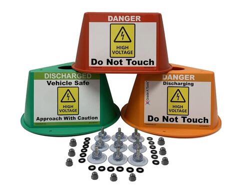 Electric Vehicle (EV) High Voltage Lockout/Tagout Safety Hat Kit in Kuwait