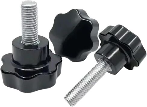 M10 Seven Corners Star knob Handle Rubber Head Screw Plum Hand Screws 20mm-50mm Length(M10x40mm) in Saudi Arabia