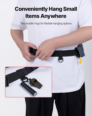 VEVOR Manual Inflatable Belt Pack for Adults, 105N Buoyancy, Over 80 Pounds and Up to 59 in Waist Adjustable, Inflatable PFD Waist for SUP Paddelboarding, Kayaking (CO2 Cylinder Not Included) in Saudi Arabia