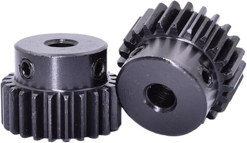 Gear Teeth Spiral Bevel Gear 1PCS 1M 15T-38T Spur Gear Pinion Bore 6mm Model 1 Motor Gear with Step OD 14mm-40mm Carbon Steel Blackened(38 Teeth) in Saudi Arabia