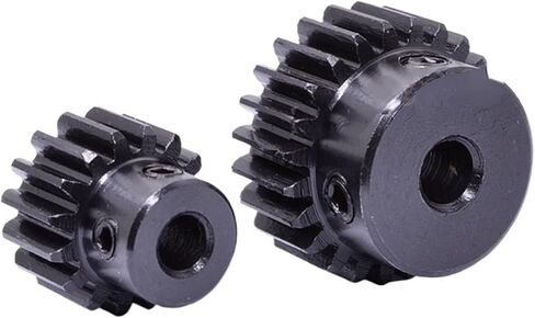Gear Teeth Spiral Bevel Gear 1PCS 1M 15T-38T Spur Gear Pinion Bore 6mm Model 1 Motor Gear with Step OD 14mm-40mm Carbon Steel Blackened(38 Teeth) in Saudi Arabia