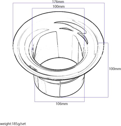 Bass Drum Enhancer, ABS Rubber Bass Drum Kick Enhancer Sturdy Drum Bass Effect Amplifier with Port Hole Protector (Red) in Saudi Arabia