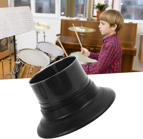 Bass Drum Enhancer, ABS Rubber Bass Drum Kick Enhancer Sturdy Drum Bass Effect Amplifier with Port Hole Protector (Red) in Saudi Arabia