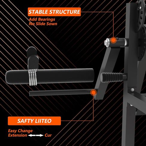 Leg Extension and Curl Machine, Leg Stretcher 550LBS Lower Body Special Leg Machine, Adjustable Leg Exercise Bench with Heavy Duty Lower Body Equipment for Thigh Training & Home Gym in Saudi Arabia
