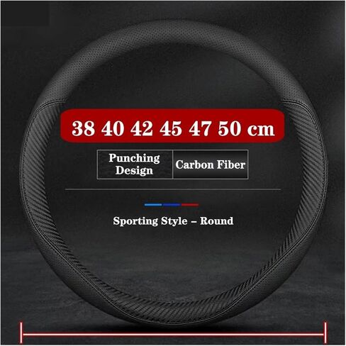 38CM 40CM 42CM 45CM 47CM Car Truck Extra Large Artificial Leather Steering Wheel Braid Cover Universal Interior Accessories(B 42CM) in Saudi Arabia