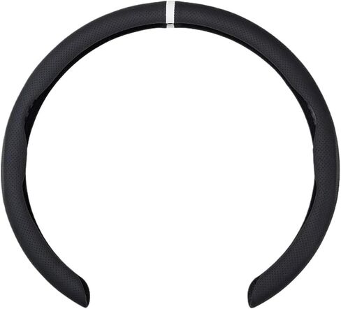 Leather Steering Wheel Cover, Universal for All Seasons, Perforated, Sweat Absorbing, Sports Card Style(Style 5) in Saudi Arabia