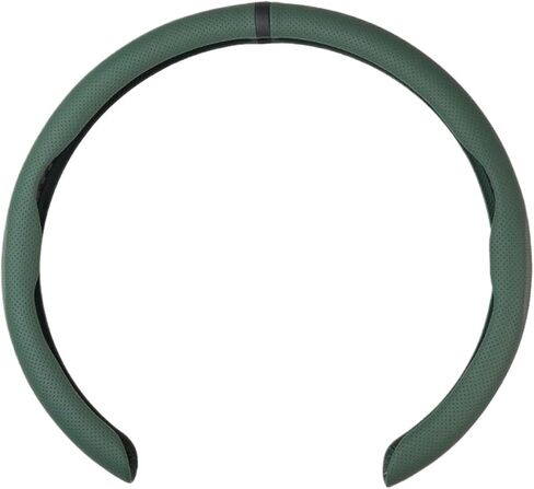 Leather Steering Wheel Cover, Universal for All Seasons, Perforated, Sweat Absorbing, Sports Card Style(Style 5) in Saudi Arabia