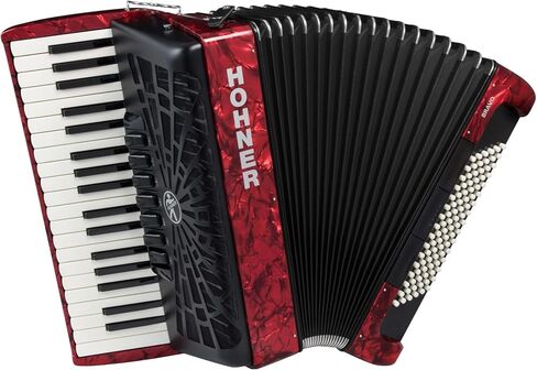 Hohner Bravo III 96 Chromatic Piano Key Accordion (Pearl Red) in Saudi Arabia