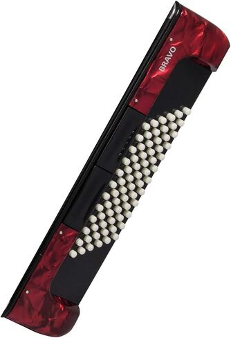 Hohner Bravo III 96 Chromatic Piano Key Accordion (Pearl Red) in Saudi Arabia