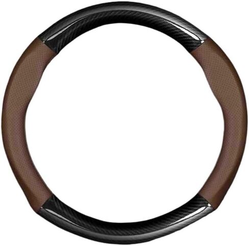 Car Steering Wheel Cover Carbon Fiber Pattern Pattern Leather Non Slip Fit for Mazda 3 6 Atenza CX-3 CX-5 CX-8 CX-7 CX-9 CX-30 CX-50 RX-7 RX-8 MX-5(Style 2) in Saudi Arabia