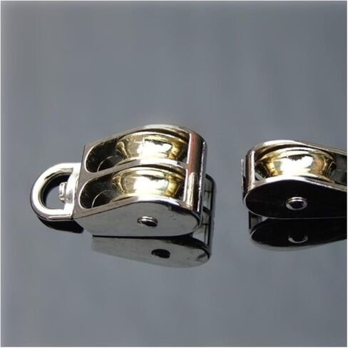 Single Pulley Block Pulley Rope 1 PCS 36/48/52/58/75/86 Mm Lifting Rope Roller Pulley Wheel Climbing Mini Pulleys Metal Sheave Zinc Alloy(Moving-Double-58mm) in Saudi Arabia