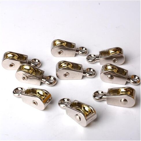 Single Pulley Block Pulley Rope 1 PCS 36/48/52/58/75/86 Mm Lifting Rope Roller Pulley Wheel Climbing Mini Pulleys Metal Sheave Zinc Alloy(Moving-Double-58mm) in Saudi Arabia