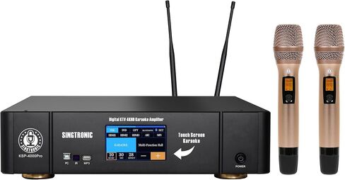 KSP-4000PRO 4000W نظام الكاريوكي المهني | 3 في 1 من الفئة D ، خلاط رقمي مع مكافحة الظهر ، 2 ميكروفونات لاسلكية in Saudi Arabia