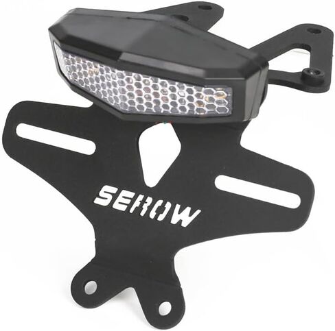Compatible with SEROW 250 XT250 2018+ License Plate Holder Rear Fender Eliminator Tail Tidy LED Integrated Tail Brake Light Indicator Turn Signal Blinker Kit (Smoke) in Kuwait
