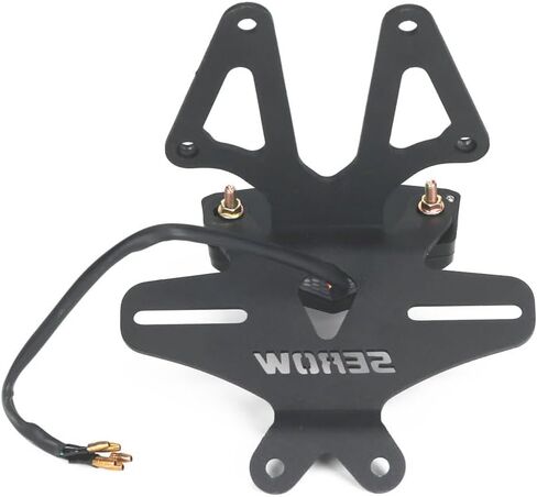 Compatible with SEROW 250 XT250 2018+ License Plate Holder Rear Fender Eliminator Tail Tidy LED Integrated Tail Brake Light Indicator Turn Signal Blinker Kit (Smoke) in Kuwait