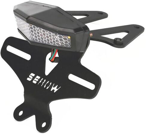 Compatible with SEROW 250 XT250 2018+ License Plate Holder Rear Fender Eliminator Tail Tidy LED Integrated Tail Brake Light Indicator Turn Signal Blinker Kit (Smoke) in Kuwait