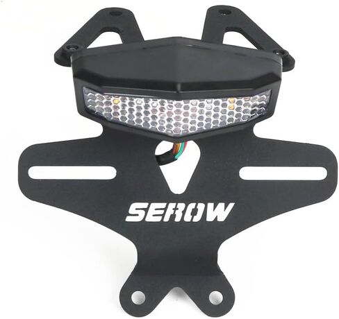 Compatible with SEROW 250 XT250 2018+ License Plate Holder Rear Fender Eliminator Tail Tidy LED Integrated Tail Brake Light Indicator Turn Signal Blinker Kit (Smoke) in Kuwait