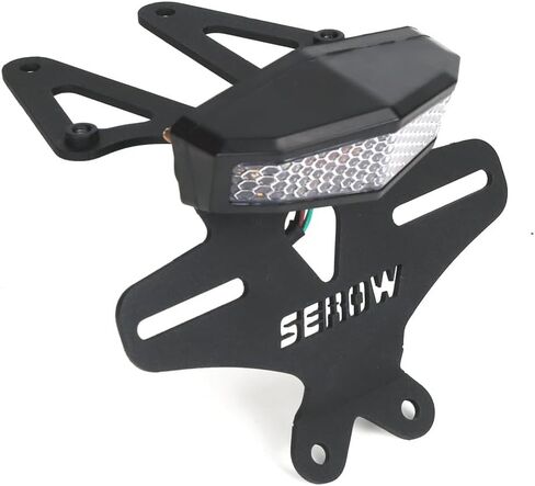 Compatible with SEROW 250 XT250 2018+ License Plate Holder Rear Fender Eliminator Tail Tidy LED Integrated Tail Brake Light Indicator Turn Signal Blinker Kit (Smoke) in Kuwait