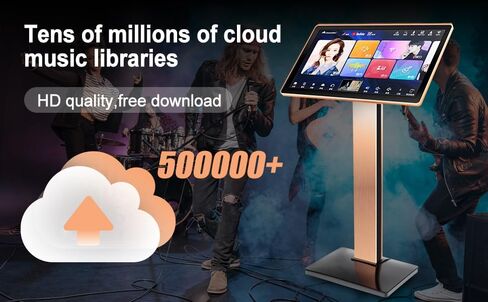 آلة كاريوكي الصينية الجديدة KV-V5 Max Karaoke Player ، مع ميكروفون لاسلكي REARD ، شاشة تعمل باللمس بحجم 22 بوصة ، وظيفة تنزيل السحابة الحرة in Kuwait