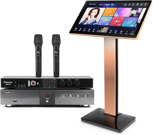 آلة كاريوكي الصينية الجديدة KV-V5 Max Karaoke Player ، مع ميكروفون لاسلكي REARD ، شاشة تعمل باللمس بحجم 22 بوصة ، وظيفة تنزيل السحابة الحرة in Kuwait