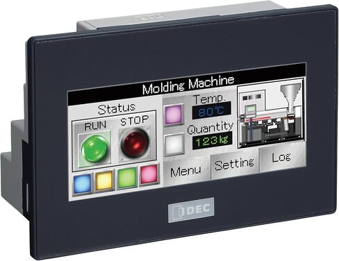 IDEC FT1A-C14KA-B , PLC/Touch HMI; 24VDC; 3.8 TFT Color; 14 I/O; Source In; Trnsistr Sink Out; Black Bezel in Saudi Arabia