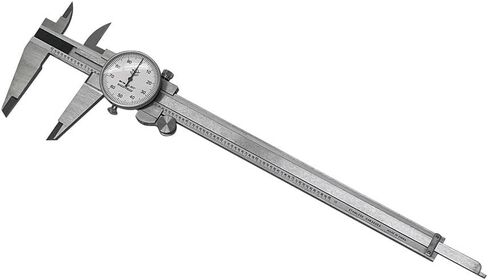 8" Dial Caliper 0.001 Graduation Stainless Steel Shockproof with Plastic Case in Saudi Arabia