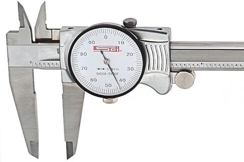 SPI 17-982-0 Calibrated Smooth Dial Caliper: White Dial, 0" to 6" Range in Saudi Arabia