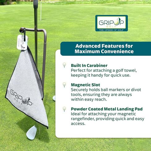 Stainless Steel Golf Club Stand. Made in The USA with Stainless Steel & Industrial Grade Vinyl coverings to Protect Your Clubs & Bag. Available in 6 in Saudi Arabia