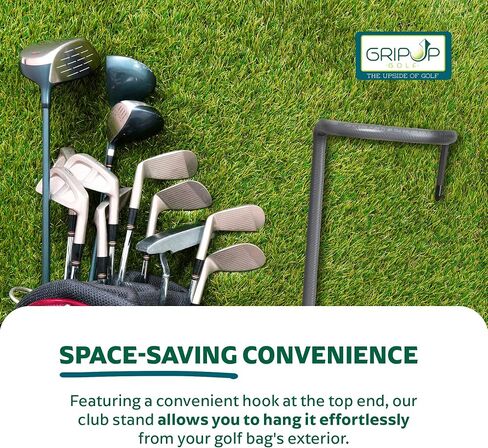 Stainless Steel Golf Club Stand. Made in The USA with Stainless Steel & Industrial Grade Vinyl coverings to Protect Your Clubs & Bag. Available in 6 in Saudi Arabia
