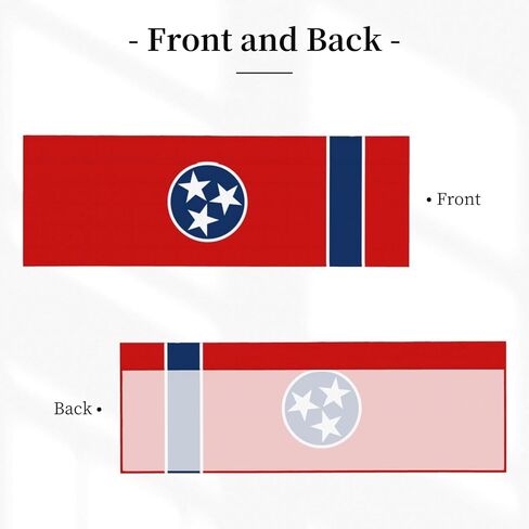 HYTTER Tennessee State Flag Pattern Short Curtains with Valance Rod 54x18in, Light Filtering, Easy Installation for Kitchen, Bathroom, Laundry Room, Studio in Saudi Arabia