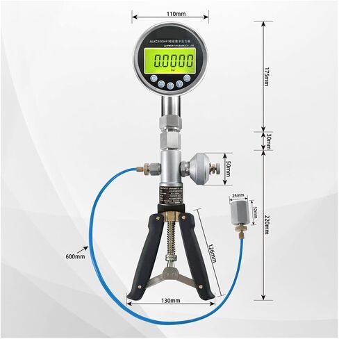 Manual Air Pressure Pump Ship Use Digital Pressure Gauge Pressure Conversion Joint ALKJ01 0~2bar in Saudi Arabia