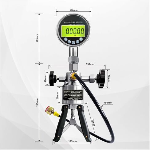 المضخة الهيدروليكية اليدوية مقياس الضغط الرقمي البحري ALKC400H1 in Kuwait